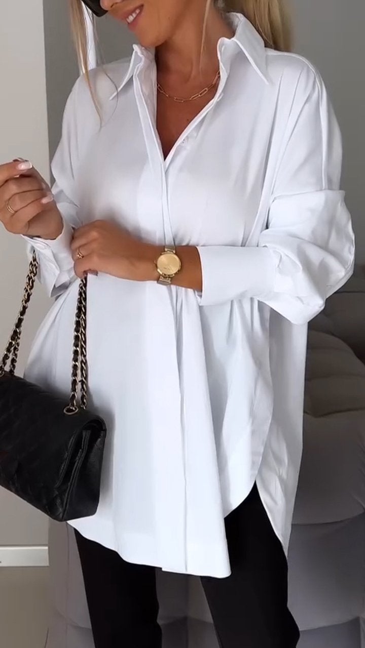 aakip™-Lapel Slit Shirt-buy 2 free shipping