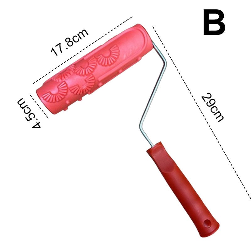 š„New Designš„Embossing Texture Patterned Paint Roller for Wall Decoration