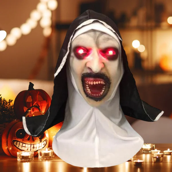 aakip™-👻49%OFF🎃 Halloween Nun Scary Mask