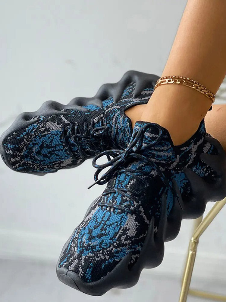 aakip™-Lace-up Knit Breathable Sneakers