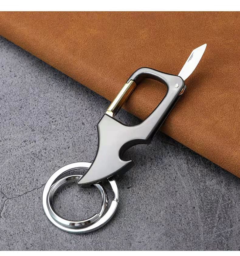 aakip™-🔥49% OFF🔥Multifunctional pendant bottle opener metal double ring key chain
