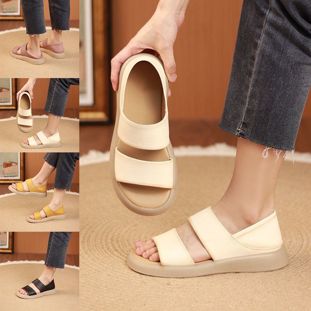 aakip™-New Thick Sole Women's Stylish Genuine Leather Sandals