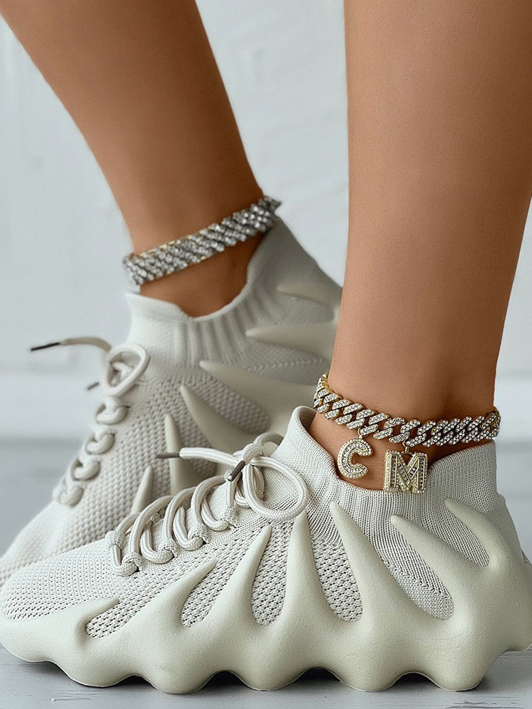 aakip™-Lace-up Knit Breathable Sneakers