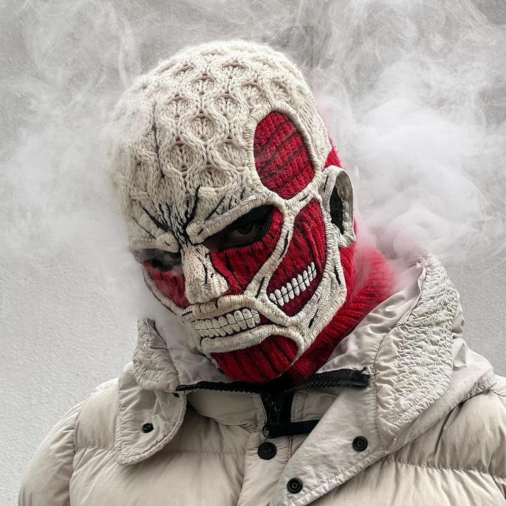 (🔥 Promotion -50% OFF) The Colossal Titan balaclava, meticulously hand-knitted