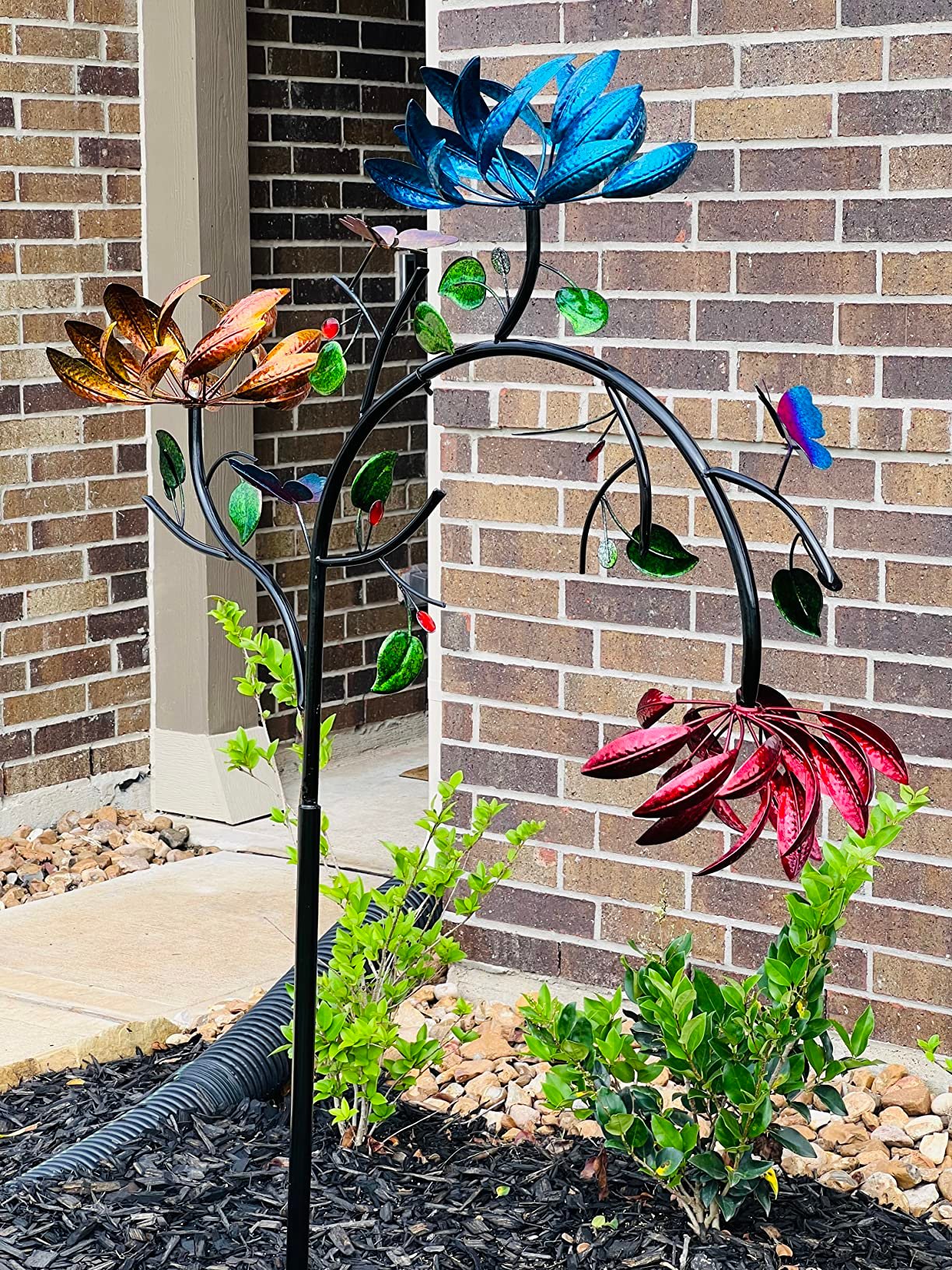aakip™-🔥70% OFF -Beautiful Summer Multi Colored Flowers Wind Spinner