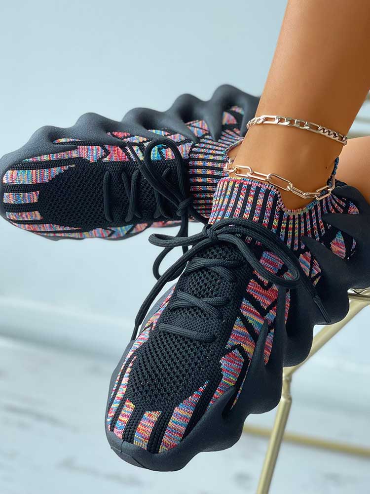 aakip™-Lace-up Knit Breathable Sneakers