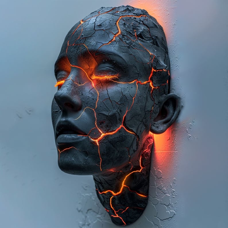 Cracked Soul Wall Light