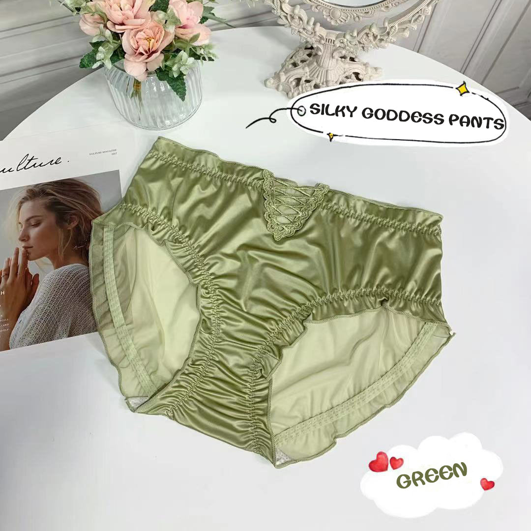Lace Lingerie Ladies Satin Ice Seamless Pantiesš„Buy 1 get 2 free (3PCS)