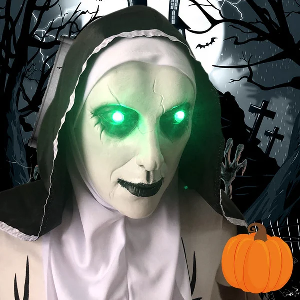 aakip™-👻49%OFF🎃 Halloween Nun Scary Mask