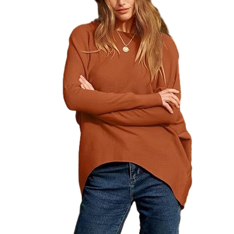 aakip™-Women's Irregular Oversized Dolman Sleeve Knitted Pullover