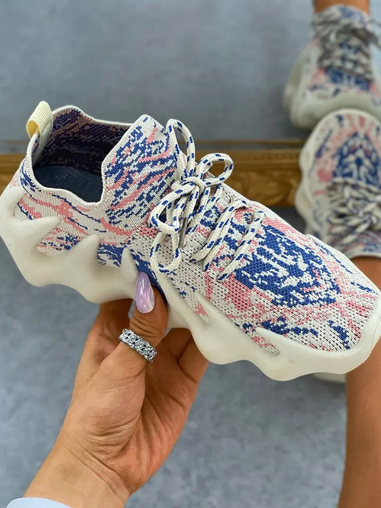 aakip™-Lace-up Knit Breathable Sneakers