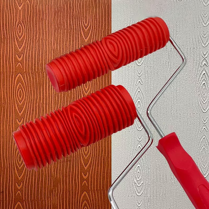 š„New Designš„Embossing Texture Patterned Paint Roller for Wall Decoration
