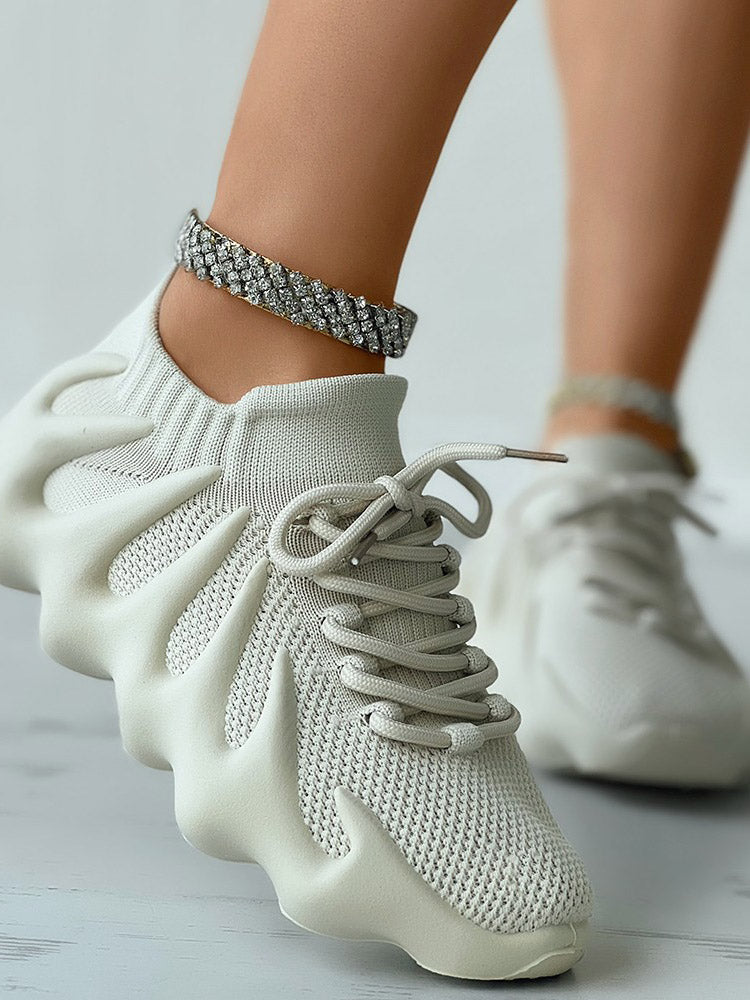 aakip™-Lace-up Knit Breathable Sneakers