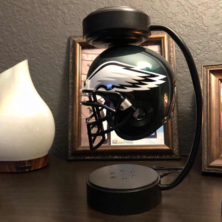 aakip™-NFL Rotating Levitating Hover Helmet With LED Lighting & Hover Football With Bluetooth Speaker
