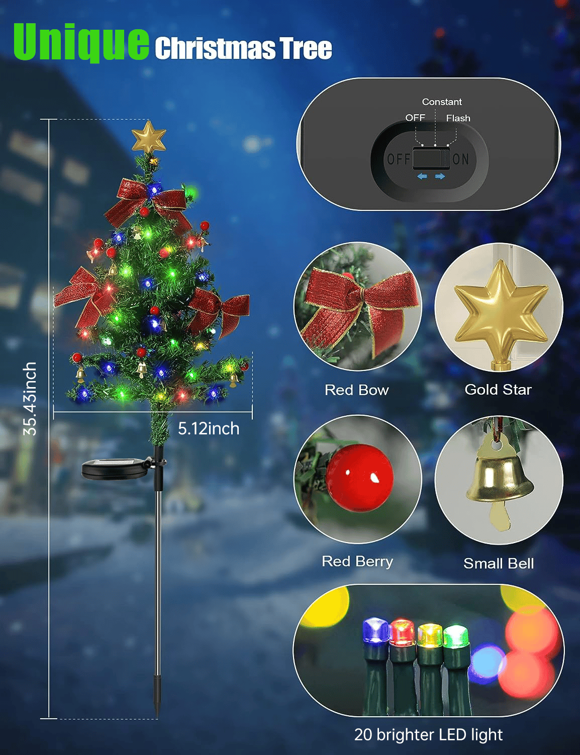 🎄Solar Christmas Trees Lights Outdoor Decoration Waterproof(BUY 3 FREE SHIPPING)