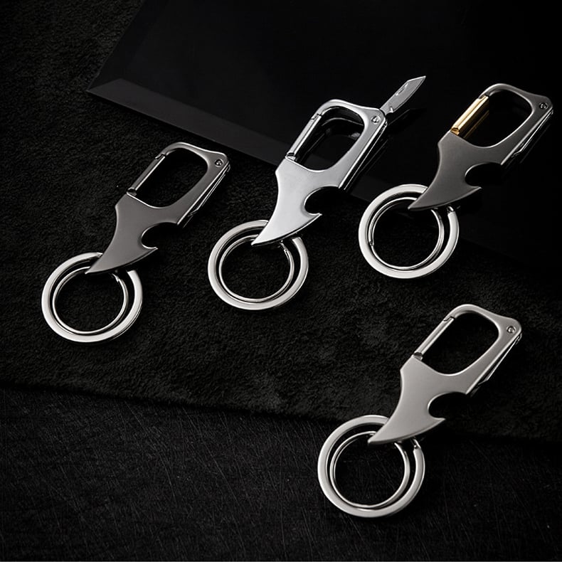 aakip™-🔥49% OFF🔥Multifunctional pendant bottle opener metal double ring key chain