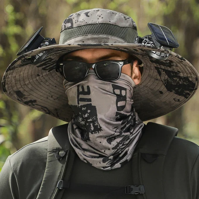 aakip™-🔥EARLY SUMMER SALE 69% OFF⚡- a Outdoor Wide Brim Sun Hat With Solar Fan