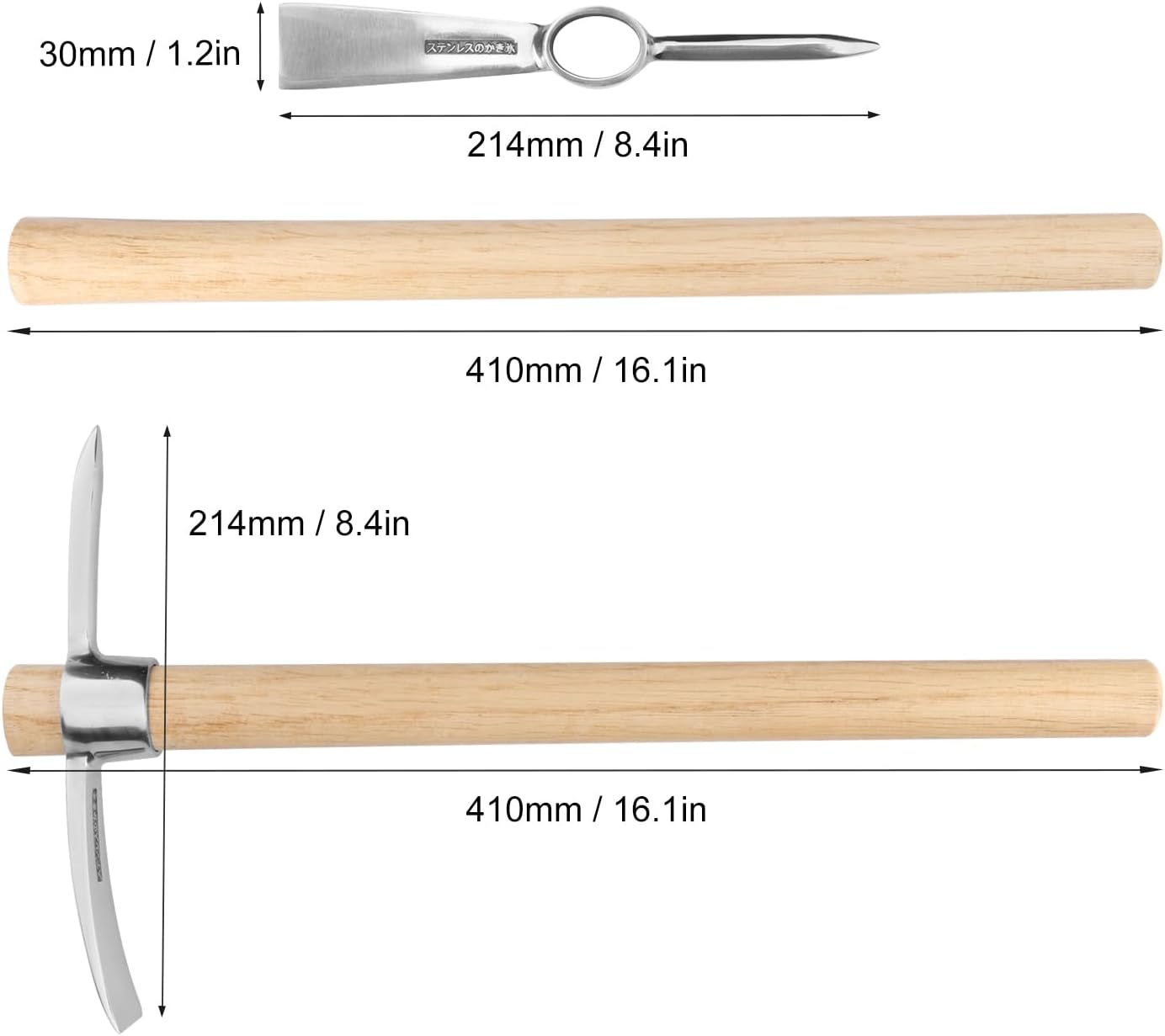 aakip™-Stainless Steel Pickaxe Double Headed Pickaxe