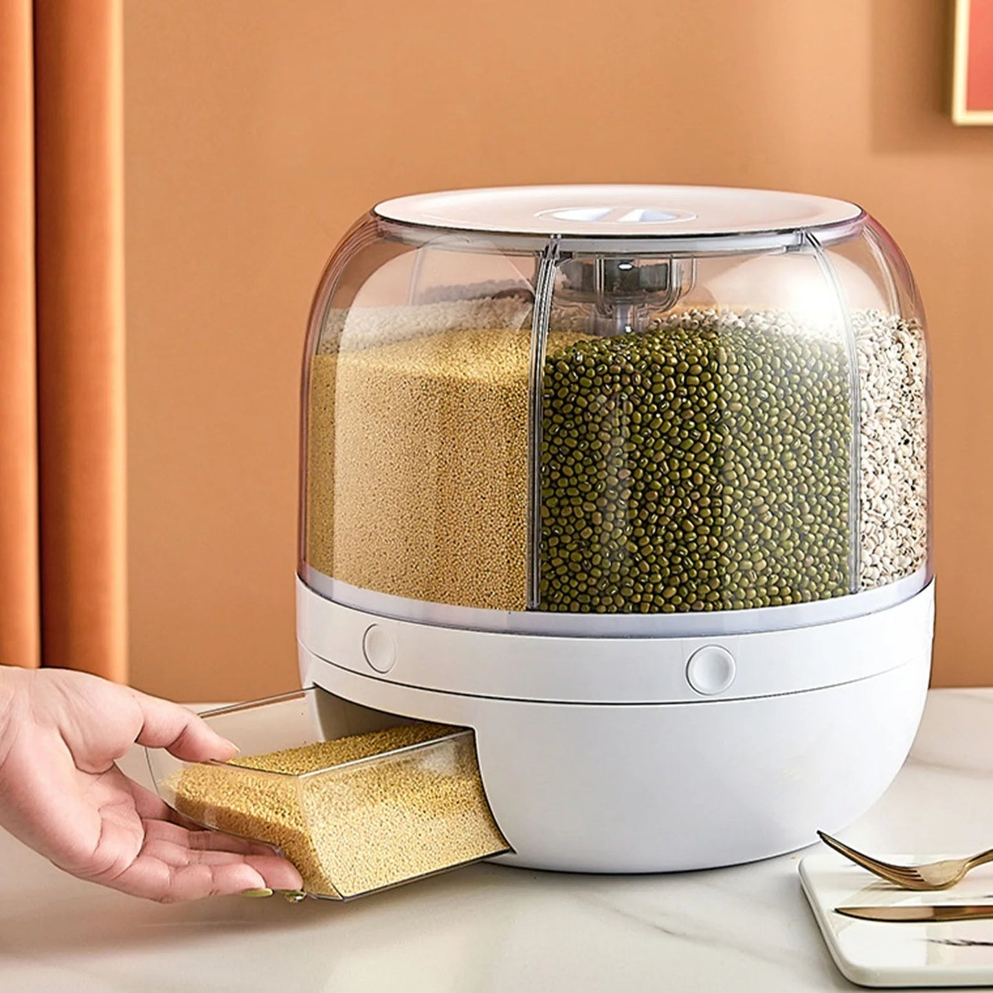50% OFF🎁Rotary Large Capacity Grain Storage Container
