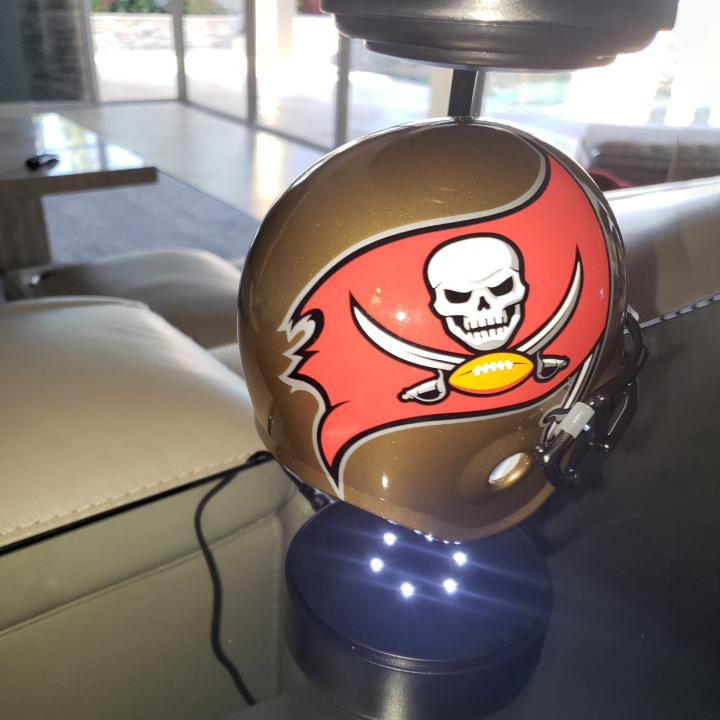 aakip™-NFL Rotating Levitating Hover Helmet With LED Lighting & Hover Football With Bluetooth Speaker