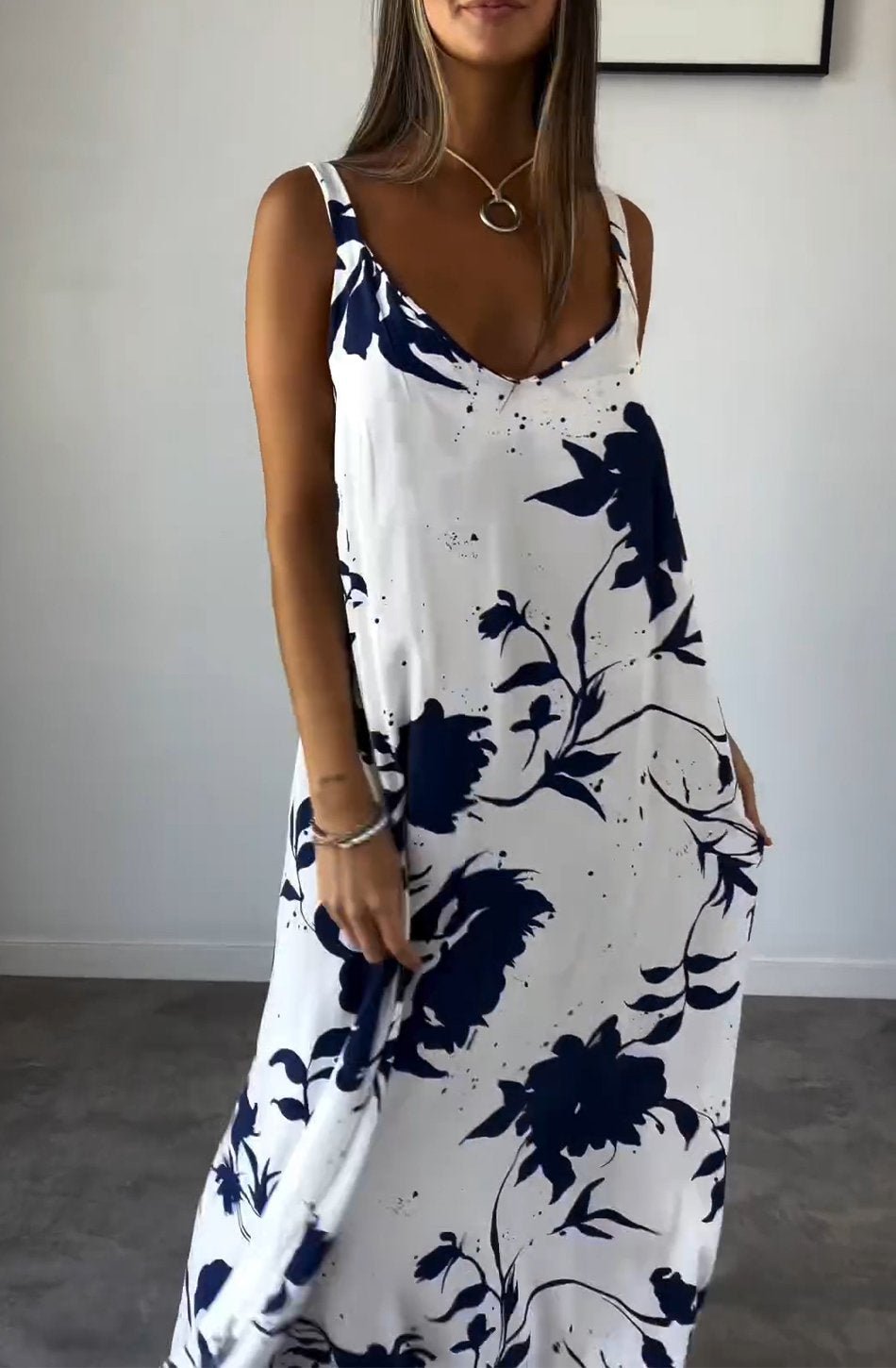 aakip™-Women's Flared Dress with Print