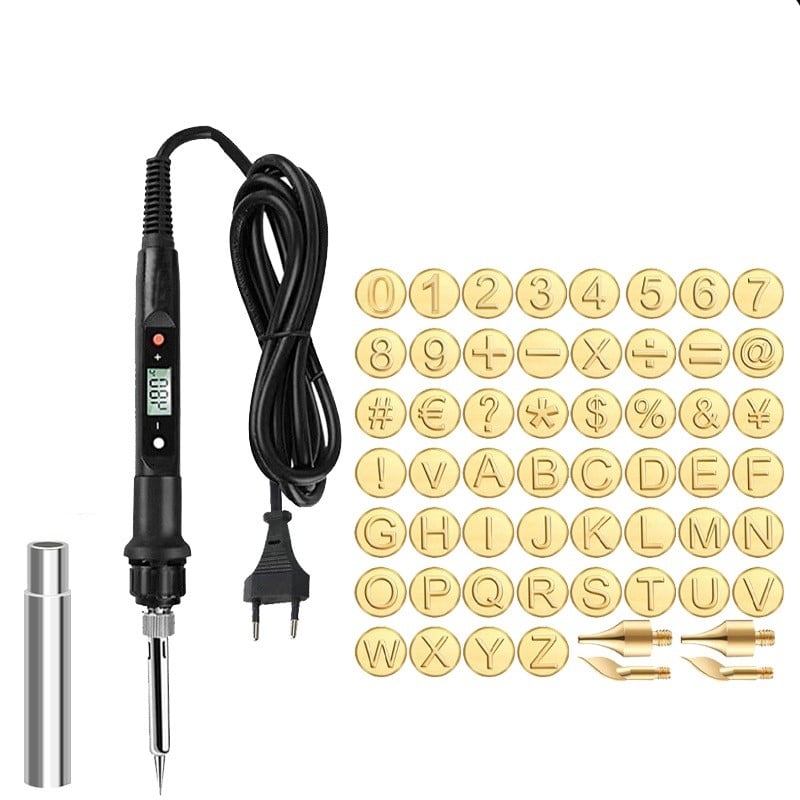 aakip™-🎁26 Letters Copper Mold —DIY Wood Burning/Carving Set