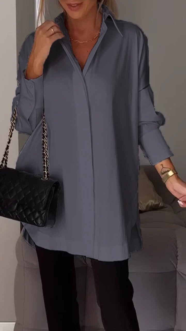 aakip™-Lapel Slit Shirt-buy 2 free shipping