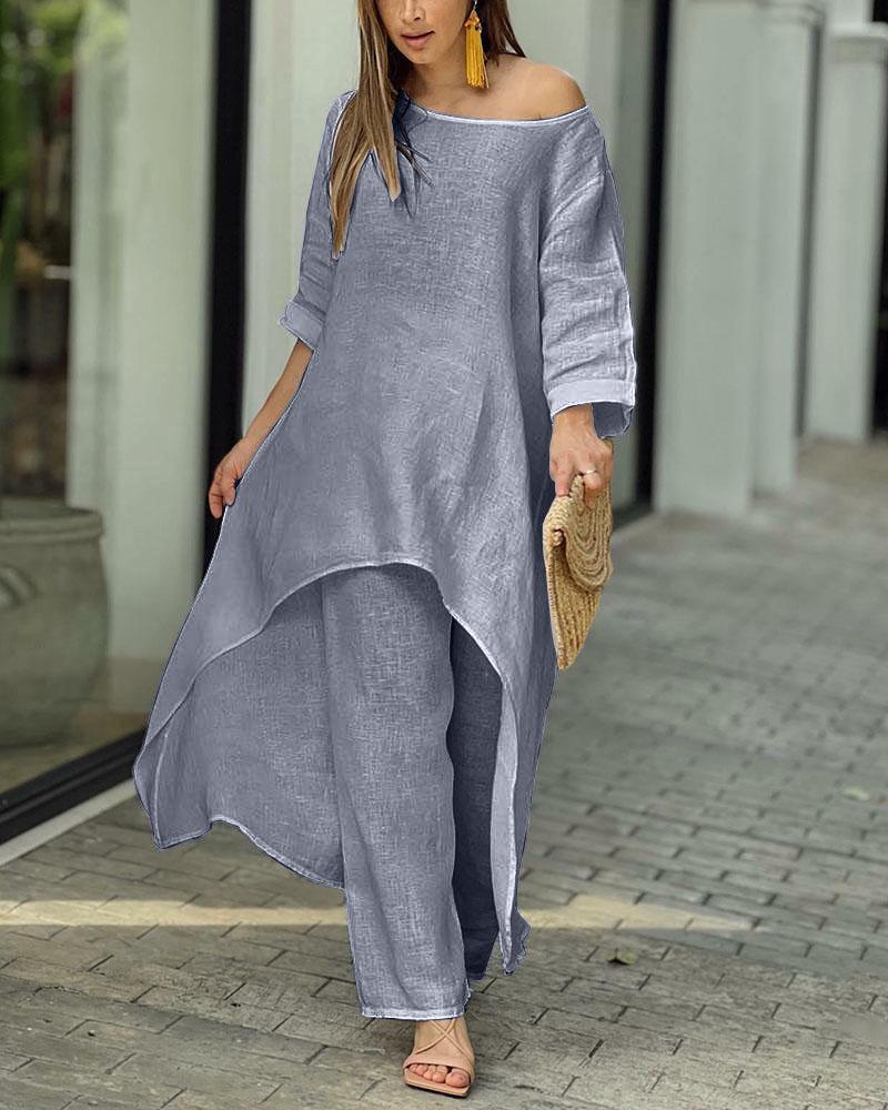 aakip™-Cotton Linen Casual Suit
