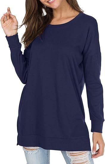 49% OFF 🔥Round Neck Casual Solid Color Top