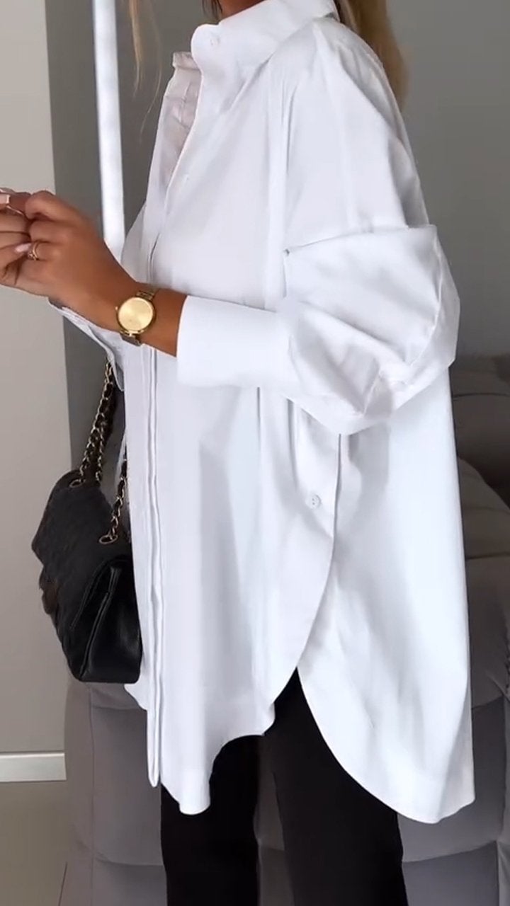 aakip™-Lapel Slit Shirt-buy 2 free shipping