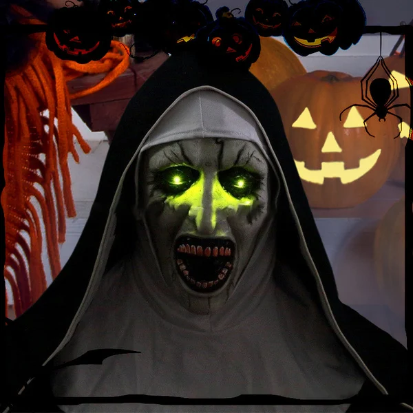 aakip™-👻49%OFF🎃 Halloween Nun Scary Mask