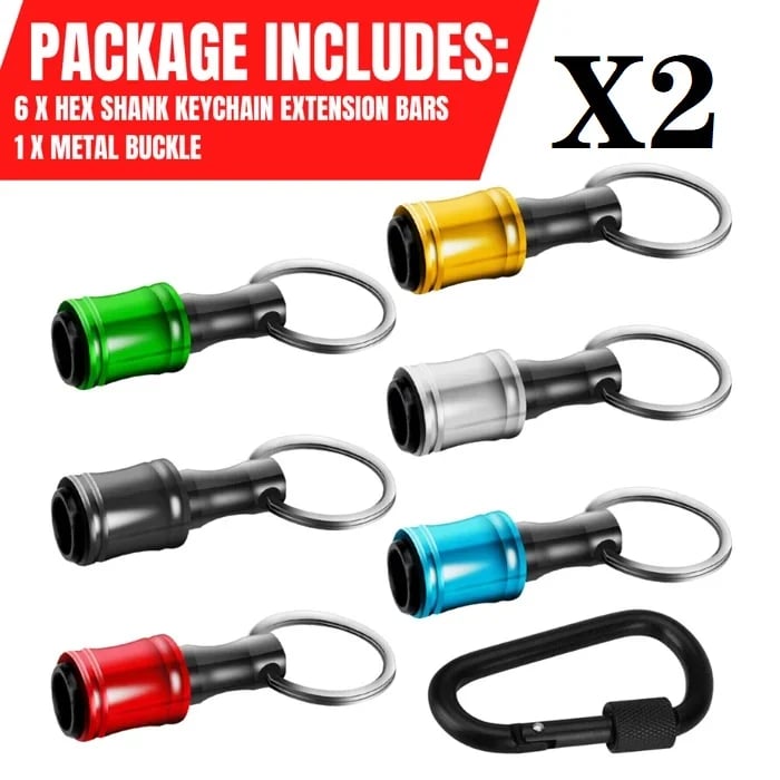 aakip™-🔥1/4" Hexagonal screwdriver head bracket hiking buckle
