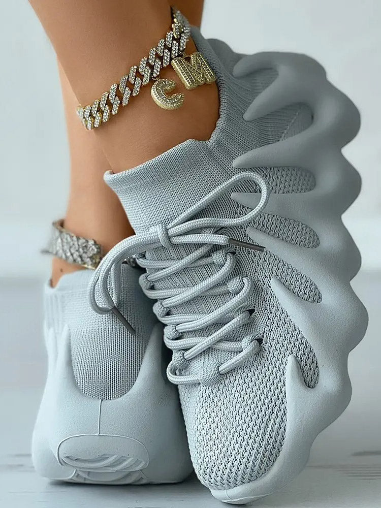 aakip™-Lace-up Knit Breathable Sneakers