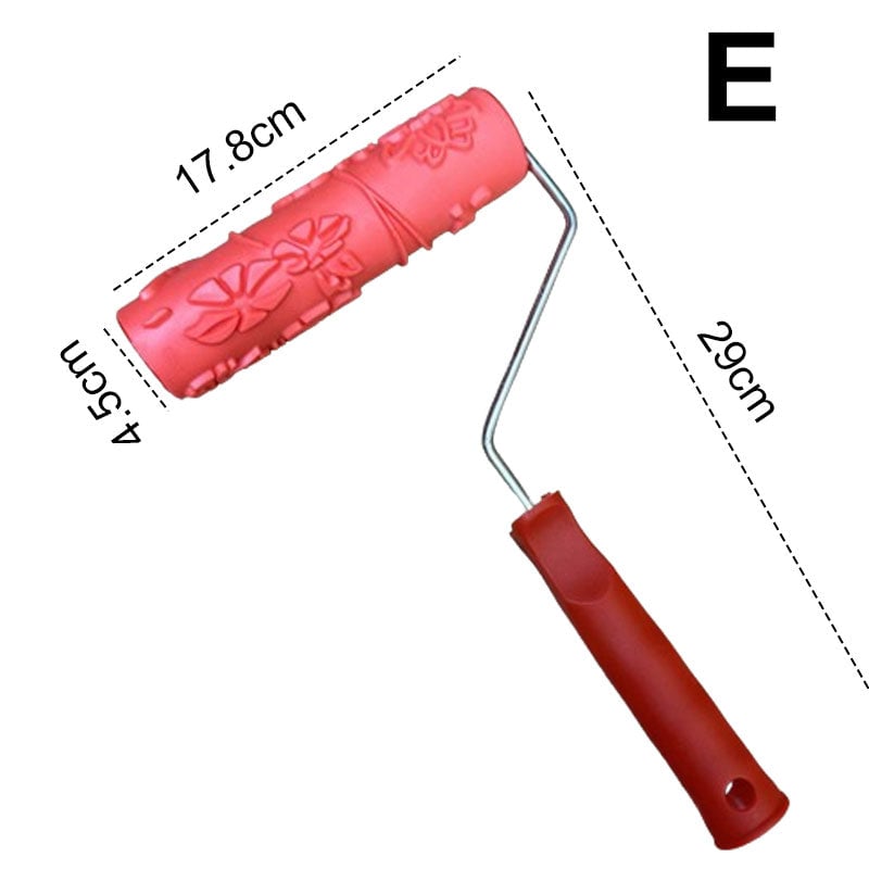 š„New Designš„Embossing Texture Patterned Paint Roller for Wall Decoration