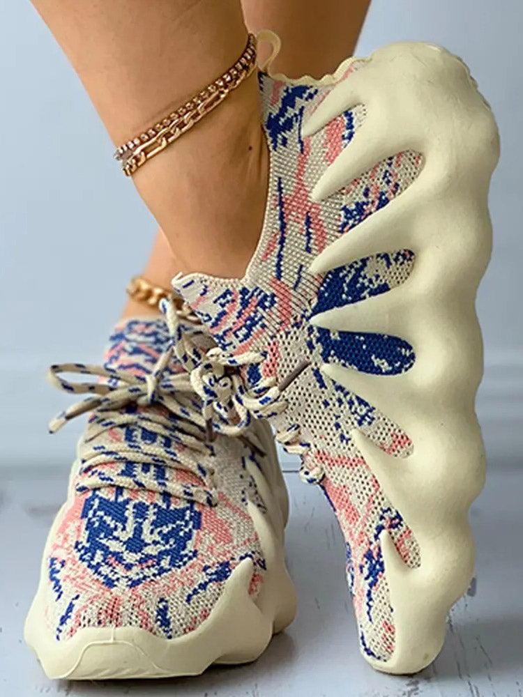 aakip™-Lace-up Knit Breathable Sneakers
