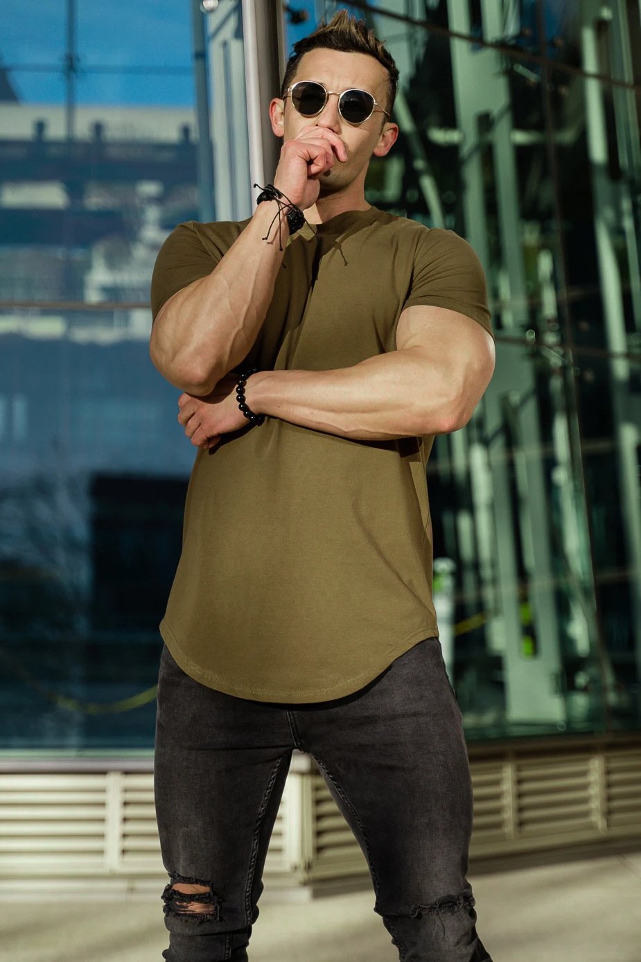 aakip™-ESSENTIAL DROP-CUT T-SHIRT
