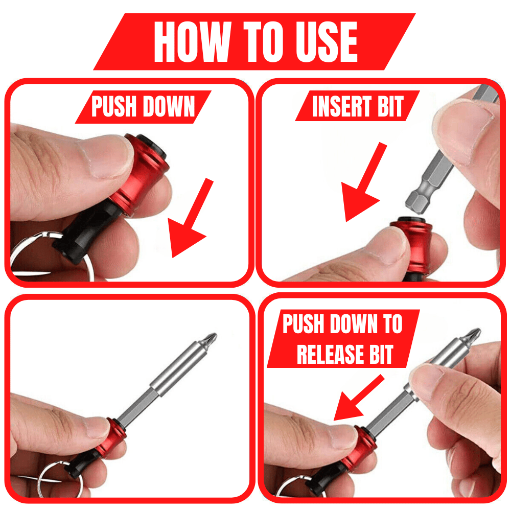 aakip™-🔥1/4" Hexagonal screwdriver head bracket hiking buckle