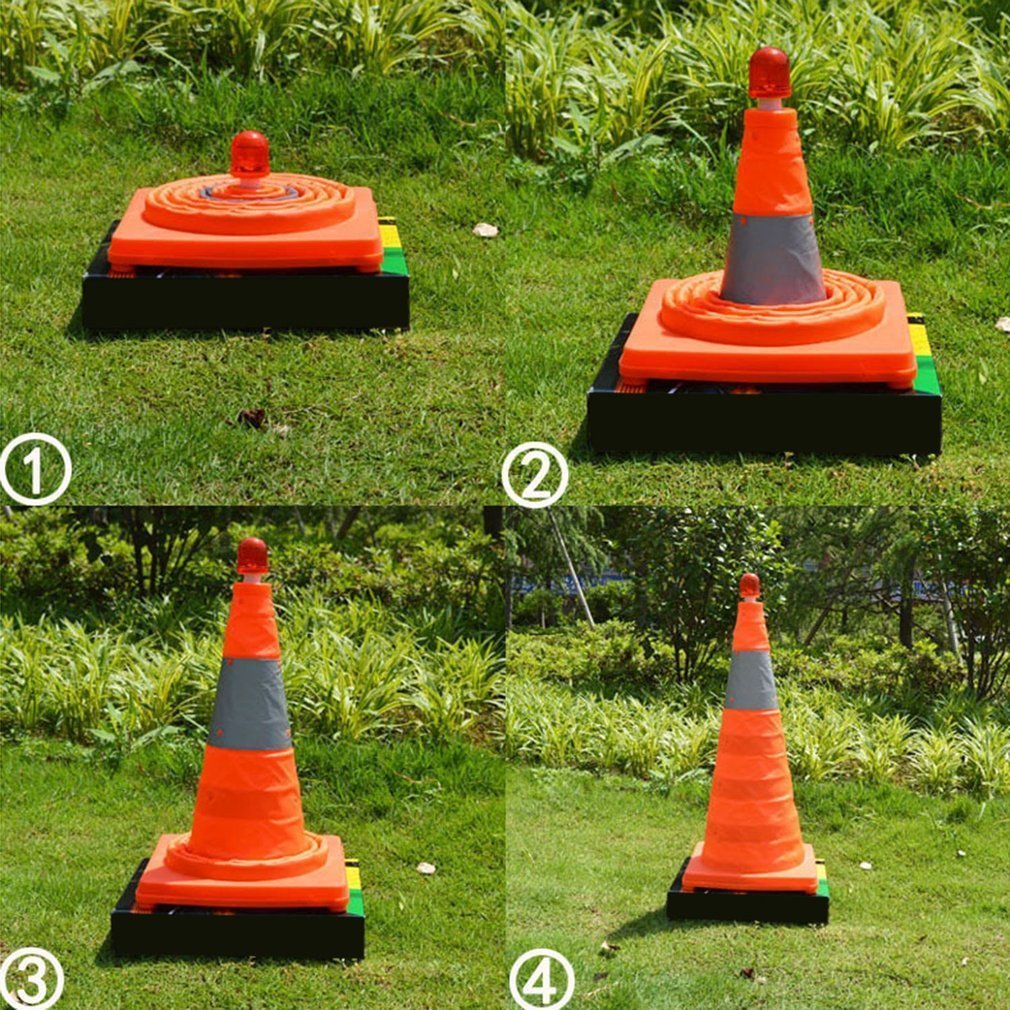 aakip™-Foldable Traffic Reflective Safety Cone with LED Lights