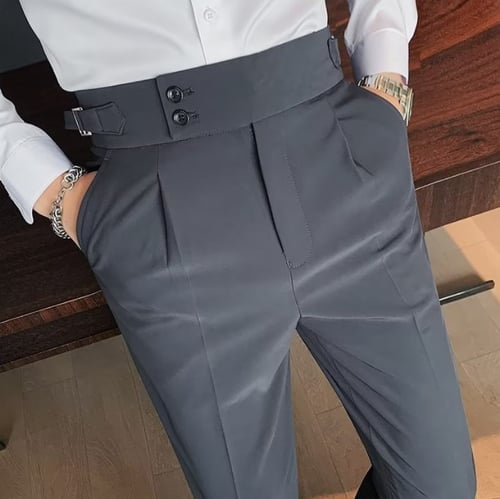 aakip™-Plain Straight Casual Pants For Men