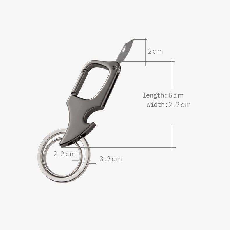 aakip™-🔥49% OFF🔥Multifunctional pendant bottle opener metal double ring key chain