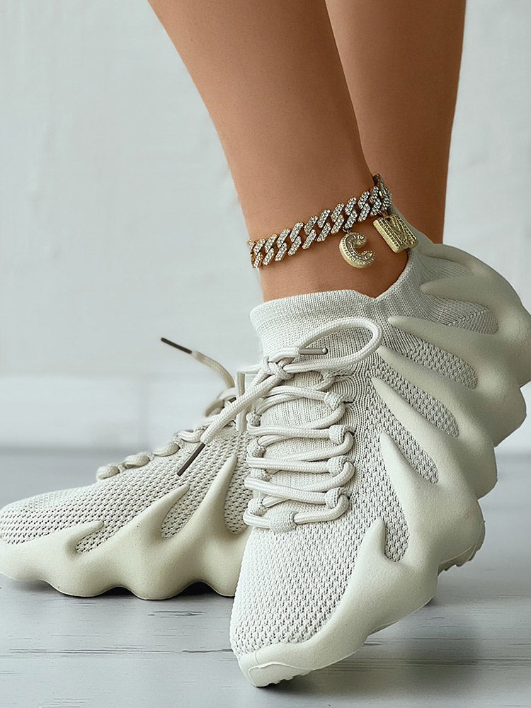 aakip™-Lace-up Knit Breathable Sneakers