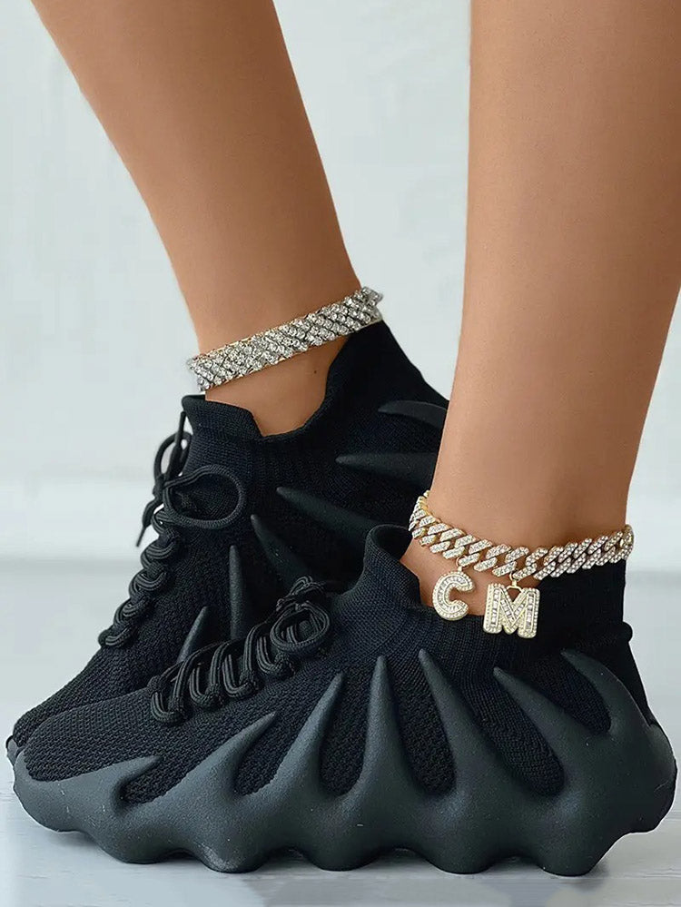 aakip™-Lace-up Knit Breathable Sneakers