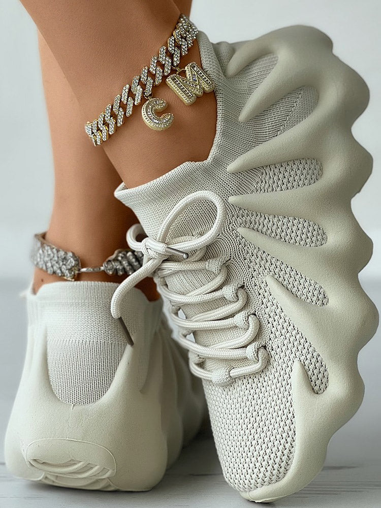 aakip™-Lace-up Knit Breathable Sneakers