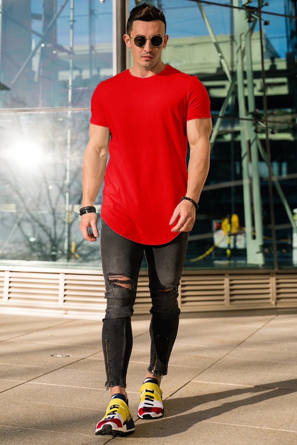 aakip™-ESSENTIAL DROP-CUT T-SHIRT