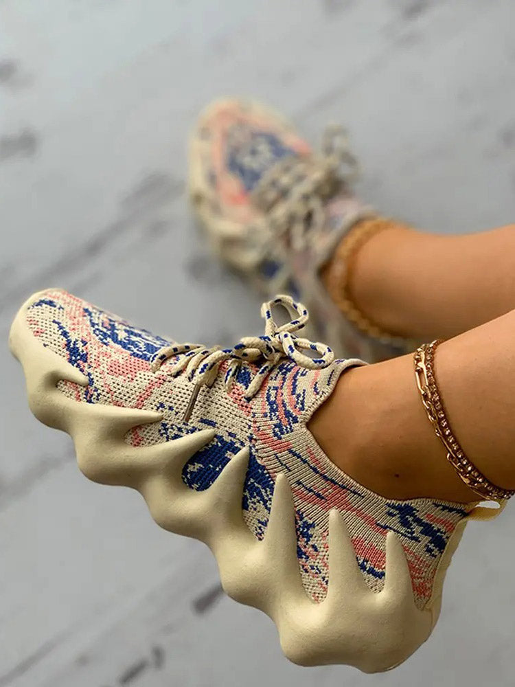 aakip™-Lace-up Knit Breathable Sneakers