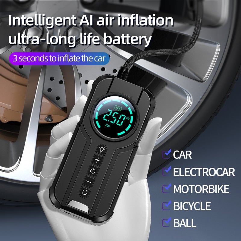 aakip™-1min Fast Filling Mini Portable Tire Inflator
