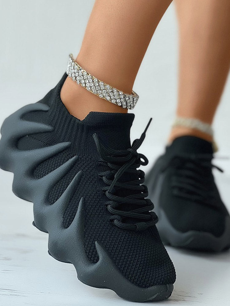 aakip™-Lace-up Knit Breathable Sneakers