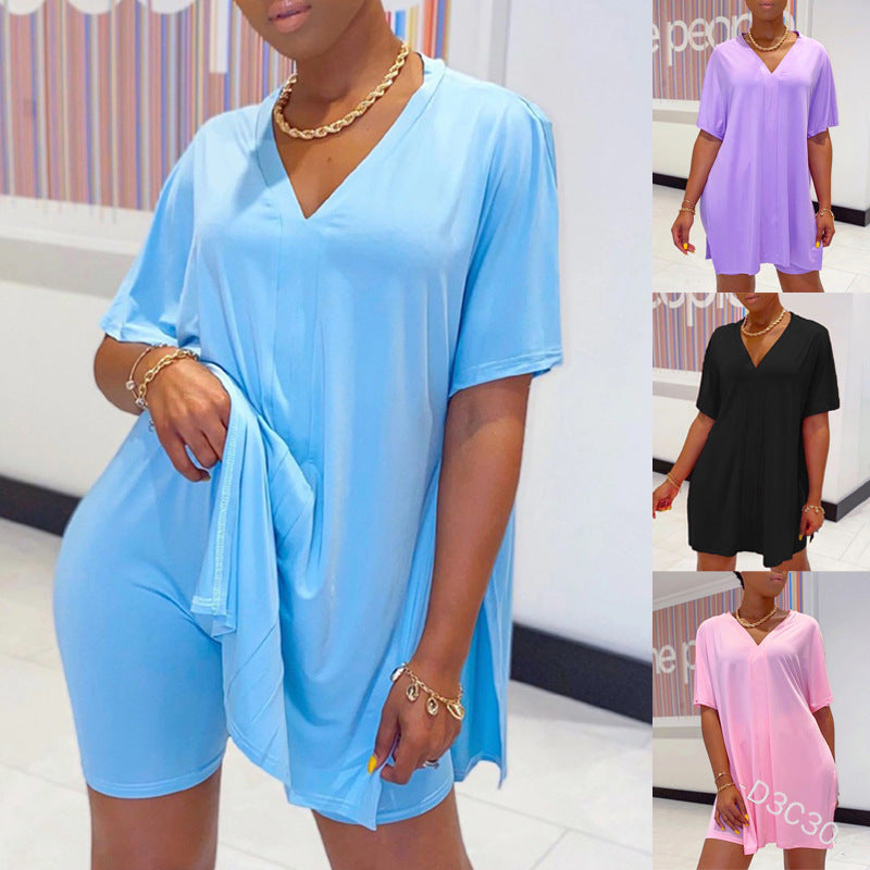aakip™- Promotion🔥49% OFF💃💃2024 V-Neck Dress & Shorts Set🔥