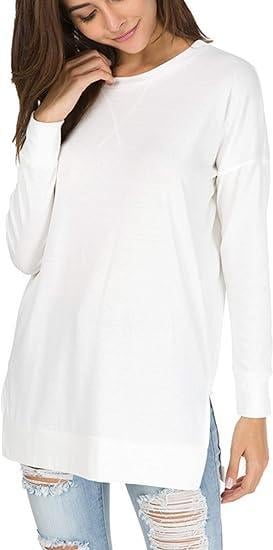 49% OFF 🔥Round Neck Casual Solid Color Top