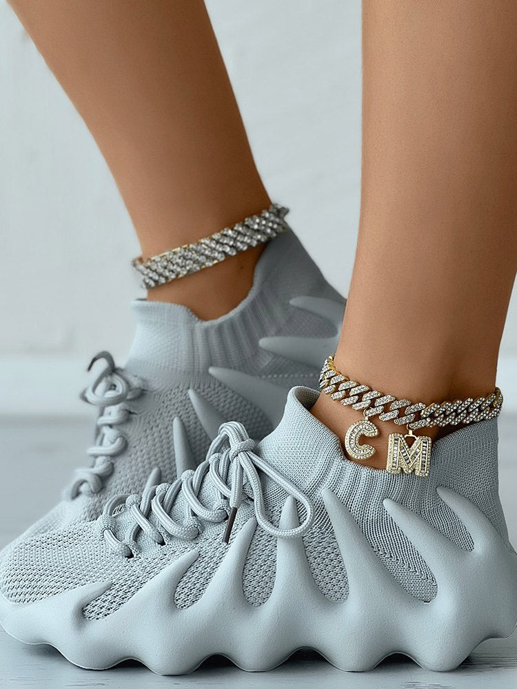 aakip™-Lace-up Knit Breathable Sneakers